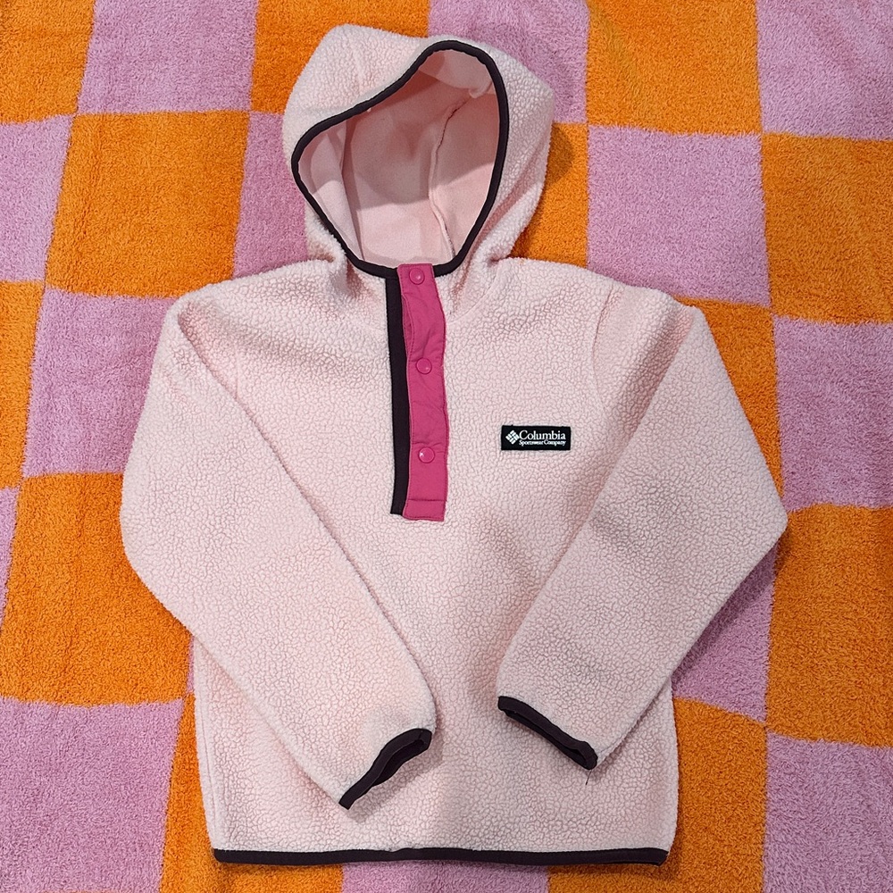 Columbia Kids Light Pink Fleece Hoodie